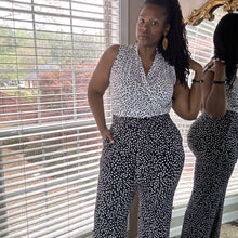 Load image into Gallery viewer, (NWT) BLACK & WHITE STRETCHY JUMPER BY NY&COMPANY: Size - SMALL