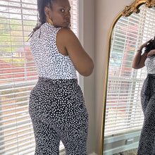 Load image into Gallery viewer, (NWT) BLACK & WHITE STRETCHY JUMPER BY NY&COMPANY: Size - SMALL