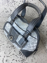 Load image into Gallery viewer, COACH Hampton Signature Dome Satchel - Gray/Silver