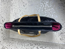 Load image into Gallery viewer, COACH Poppy Liquid Gloss Handbag/Tote - Black