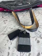 Load image into Gallery viewer, COACH Poppy Liquid Gloss Handbag/Tote - Black