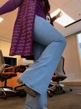 Load image into Gallery viewer, LONG VEST: Purple Polyester Perfection!