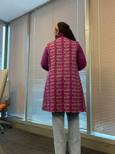 Load image into Gallery viewer, LONG VEST: Purple Polyester Perfection!
