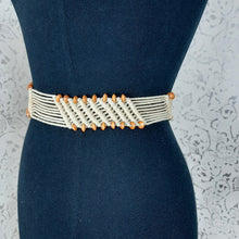 Load image into Gallery viewer, Macrame/Braided and Wooden Beaded Belt