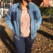 Load image into Gallery viewer, REVERSIBLE DENIM/PLAID JACKET - VINTAGE