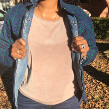 Load image into Gallery viewer, REVERSIBLE DENIM/PLAID JACKET - VINTAGE