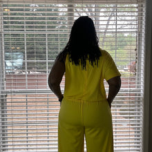 Load image into Gallery viewer, YELLOW JUMPER WITH ASYMMETRIC SLEEVES: Size: 3XL