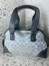 Load image into Gallery viewer, COACH Hampton Signature Dome Satchel - Gray/Silver
