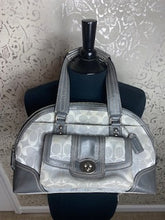 Load image into Gallery viewer, COACH Hampton Signature Dome Satchel - Gray/Silver
