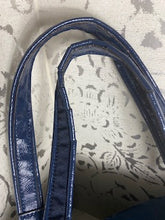 Load image into Gallery viewer, COACH POPPY Signature Logo Sateen Large Tote - Navy Blue
