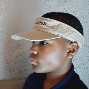 MOREHOUSE COLLEGE SUN VISOR: ADJUSTABLE VELCRO SIZING