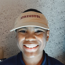 Load image into Gallery viewer, MOREHOUSE COLLEGE SUN VISOR: ADJUSTABLE VELCRO SIZING
