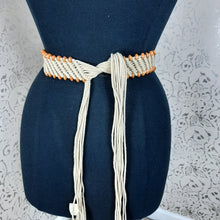 Load image into Gallery viewer, Macrame/Braided and Wooden Beaded Belt
