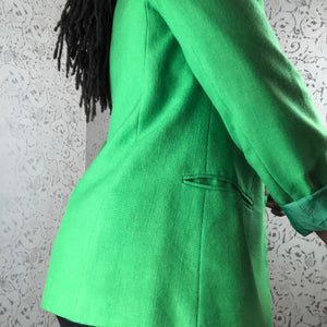 GREEN VINTAGE SUIT: Size Medium