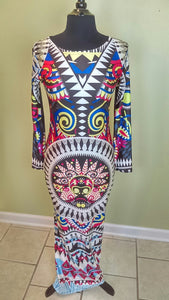 TRIBAL MAXI DRESS - SIZE Medium