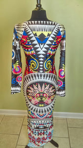 TRIBAL MAXI DRESS - SIZE Medium