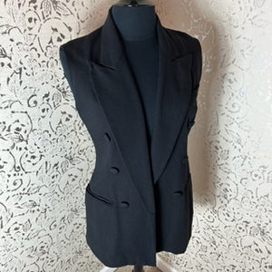 THE LIMITED SLEEVELESS DOUBLE-BREASTED JACKET/VEST:Size Small