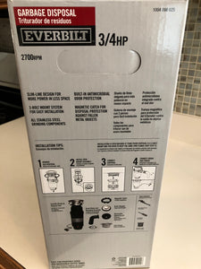 GARBAGE DISPOSAL - EVERBILT EB750-SL