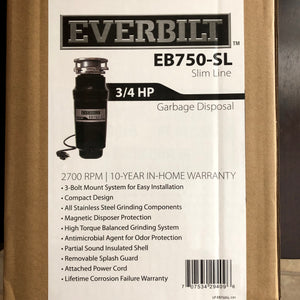 GARBAGE DISPOSAL - EVERBILT EB750-SL