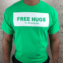 Load image into Gallery viewer, FREE HUGS T-SHIRT/GREEN
