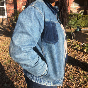 REVERSIBLE DENIM/PLAID JACKET - VINTAGE