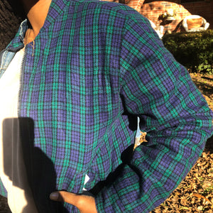 REVERSIBLE DENIM/PLAID JACKET - VINTAGE