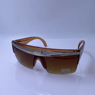 THRILLER BROWN/SILVER SUNGLASSES - NWT