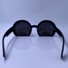 Load image into Gallery viewer, HALF MOON BLACK/SILVER SUNGLASSES - NWT
