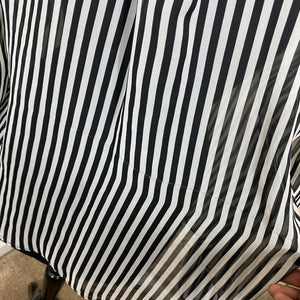 Black/White Striped Blouse - Fixer Upper/Imperfect: Size XL