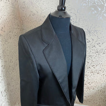 Load image into Gallery viewer, Black Sateen Blazer: Size 14 (Imperfect)
