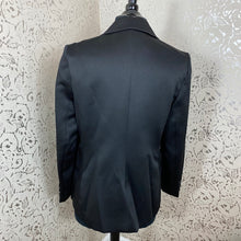 Load image into Gallery viewer, Black Sateen Blazer: Size 14 (Imperfect)
