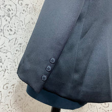 Load image into Gallery viewer, Black Sateen Blazer: Size 14 (Imperfect)
