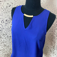 Load image into Gallery viewer, Deep Blue/Purple Blouse with Draped Back: Medium
