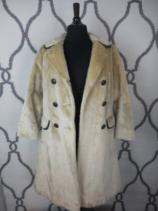 VINTAGE: RUSSEL TAYLOR FAUX FUR OVERCOAT