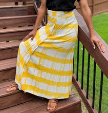 Load image into Gallery viewer, YELLOW TIE DIE WRAP SKIRT: Size: 2XL
