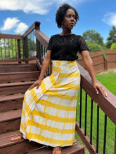 Load image into Gallery viewer, YELLOW TIE DIE WRAP SKIRT: Size: 2XL
