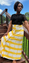 Load image into Gallery viewer, YELLOW TIE DIE WRAP SKIRT: Size: 2XL
