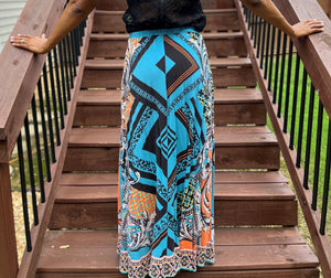 Tribal Print Skirt - Size Medium