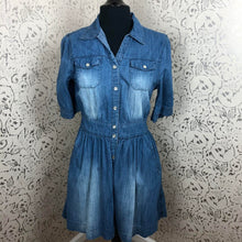 Load image into Gallery viewer, FADED DENIM DRESS: SIZE L
