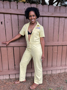 MOTORSPORTS-INSPIRED CANARY JUMPSUIT: Size - Medium